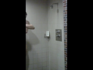 boy in the shower